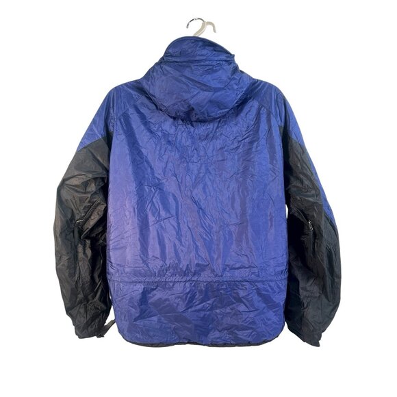 vtg MOUNTAIN HARDWEAR Conduit SL Blue Hooded Outdoor Soft Shell Jacket XL/XG - Picture 2 of 6